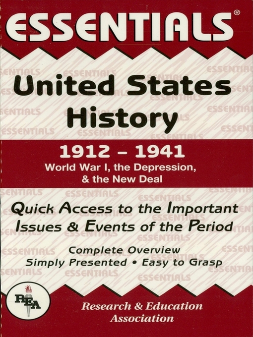 Title details for United States History: 1912 to 1941 Essentials by William Turner - Available